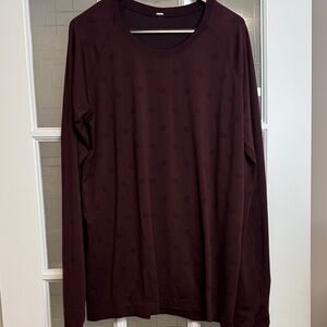 lululemon athletica Dark Maroon Long Sleeve Tee